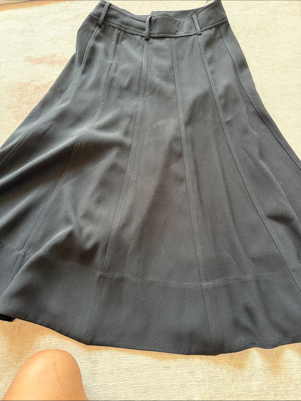 Zara Black Godet Midi Skirt Small - Picture 5 of 5